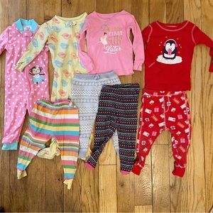 Girls Fitted PJ Bundle 18M - (8 Pieces)